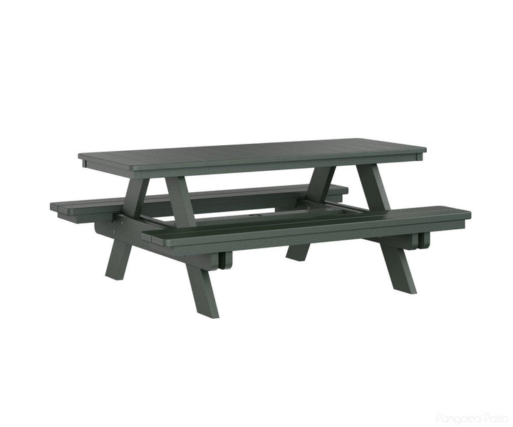 BGPRPT2872G-Berlin Gardens-Rectangular Picnic Table-Green BG-Pangaea Patio