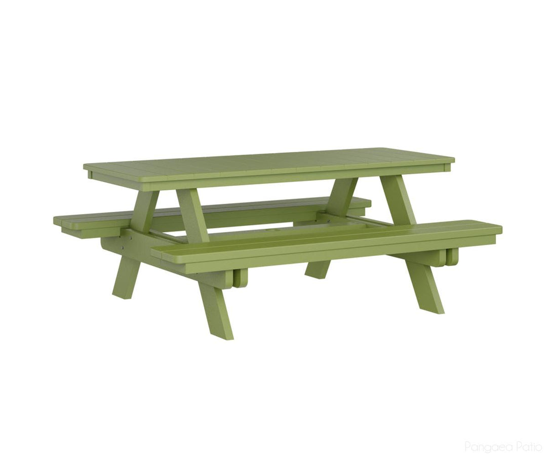 BGPRPT2872KG-Berlin Gardens-Rectangular Picnic Table-Kiwi Green BG-Pangaea Patio