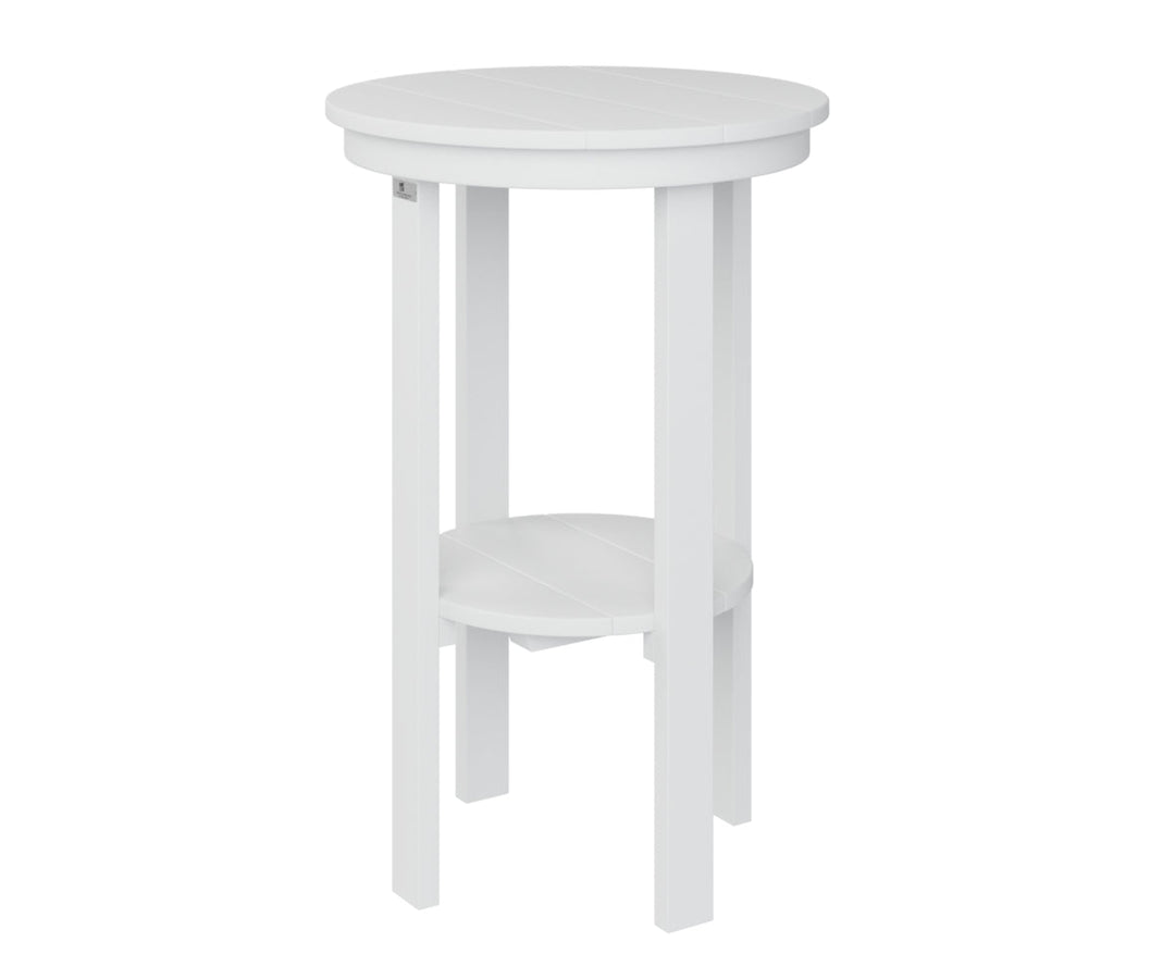 BGPRET3222W-Berlin Gardens-Round End Table Bar Height-Pangaea Patio