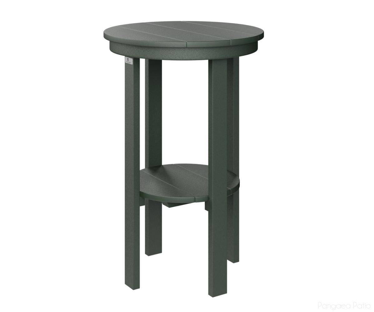BGPRET3222G-Berlin Gardens-Round End Table Bar Height-Green BG-Pangaea Patio