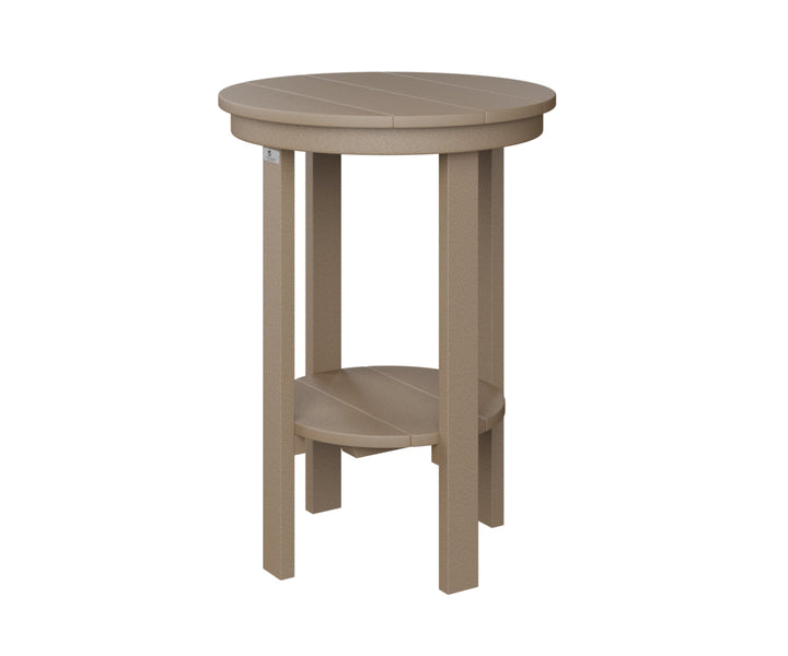 BGPRET2922WW-Berlin Gardens-Round End Table Counter Height-Pangaea Patio