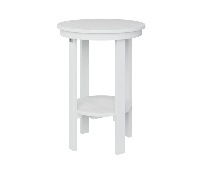 BGPRET2922W-Berlin Gardens-Round End Table Counter Height-Pangaea Patio