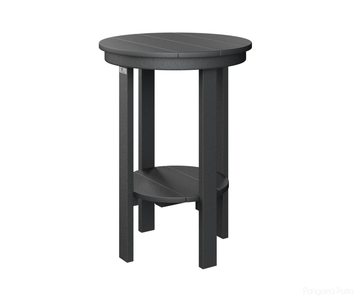 BGPRET2922B-Berlin Gardens-Round End Table Counter Height-Black BG-Pangaea Patio