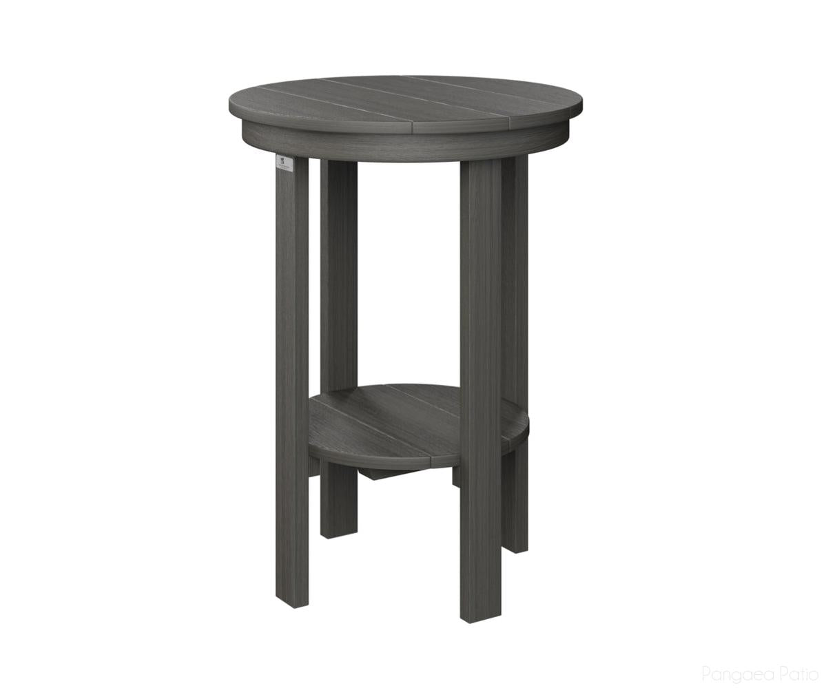 BGPRET2922CG-Berlin Gardens-Round End Table Counter Height-Coastal Gray BG-Pangaea Patio