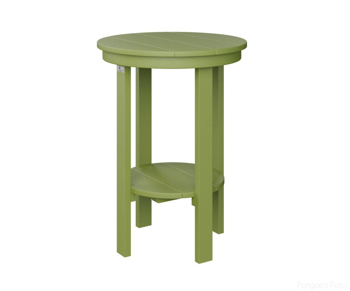 BGPRET2922KG-Berlin Gardens-Round End Table Counter Height-Kiwi Green BG-Pangaea Patio