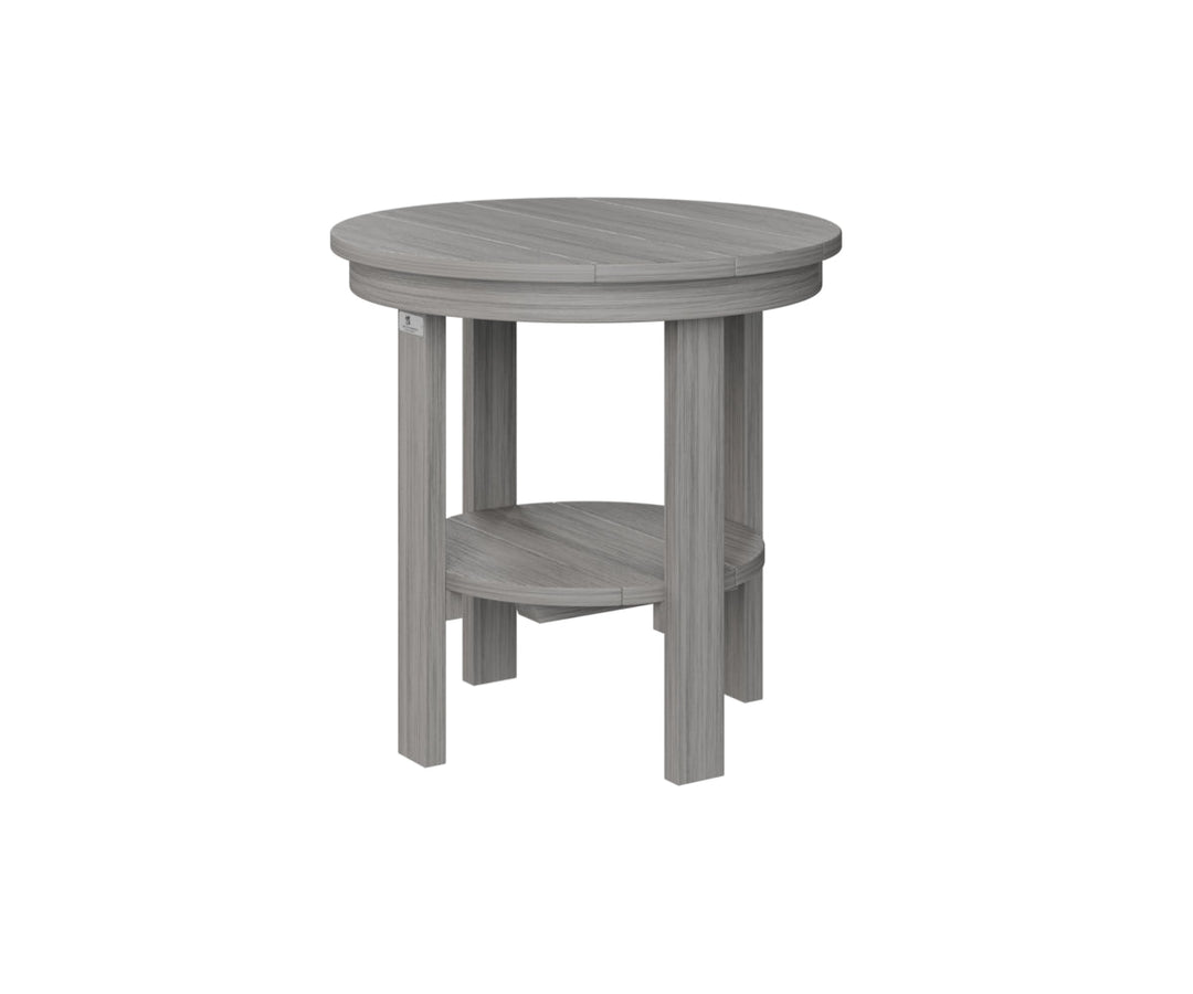 BGPRET2122DG-Berlin Gardens-Round End Table Dining Height-Pangaea Patio