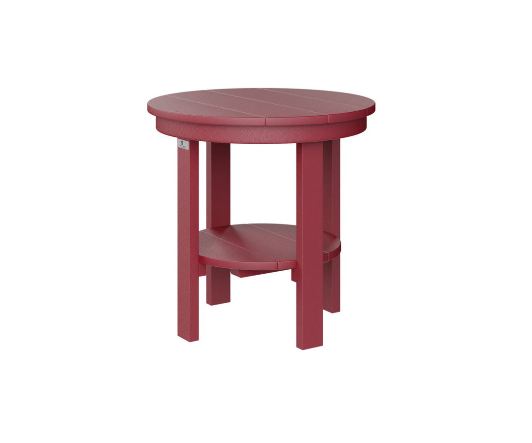 BGPRET2122SR-Berlin Gardens-Round End Table Dining Height-Pangaea Patio