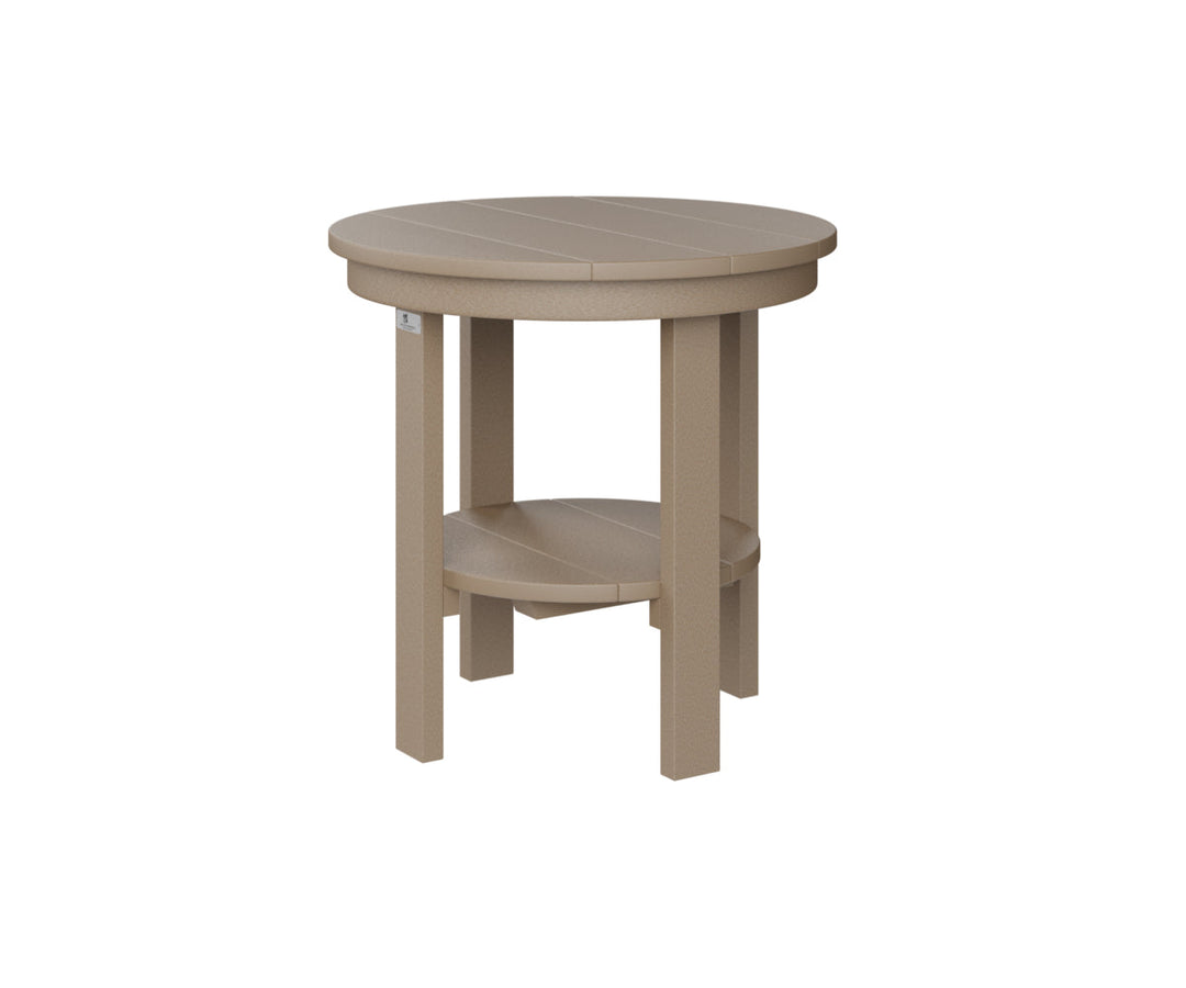 BGPRET2122WW-Berlin Gardens-Round End Table Dining Height-Pangaea Patio