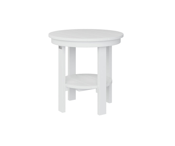 BGPRET2122W-Berlin Gardens-Round End Table Dining Height-Pangaea Patio