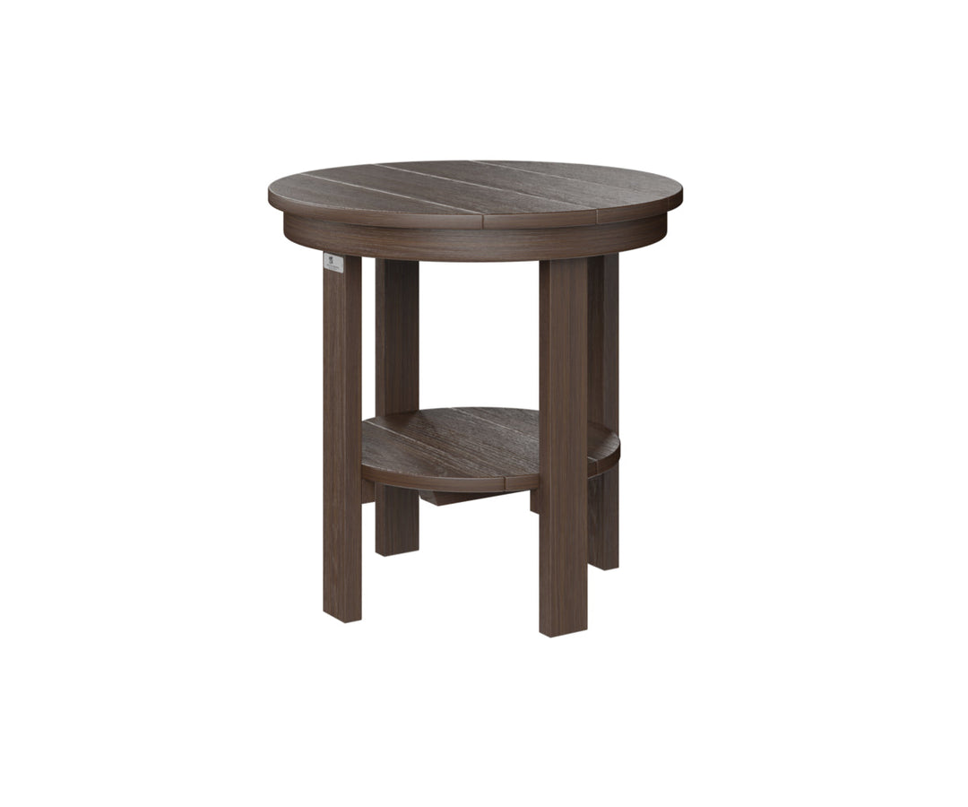 BGPRET2122BW-Berlin Gardens-Round End Table Dining Height-Pangaea Patio