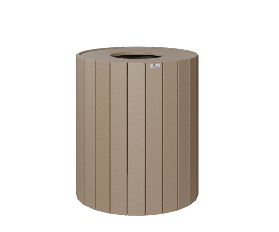 BGRTC32WW-Berlin Gardens-Round Trash Can - 32 Gal-Pangaea Patio