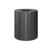BGRTC32B-Berlin Gardens-Round Trash Can - 32 Gal-Black BG-Pangaea Patio