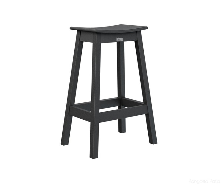 BGSDBS2131B-Berlin Gardens-Saddle Bar Stool-Black BG-Pangaea Patio