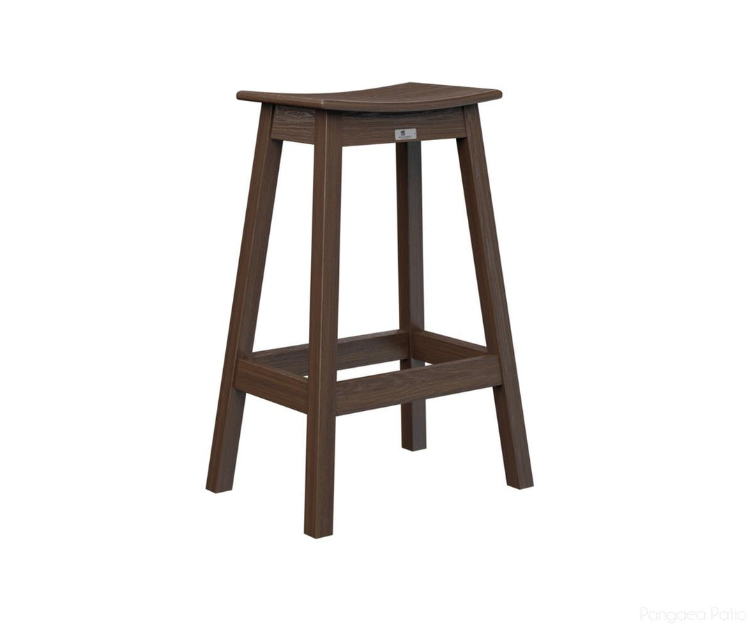 BGSDBS2131BW-Berlin Gardens-Saddle Bar Stool-Brazilian Walnut BG-Pangaea Patio