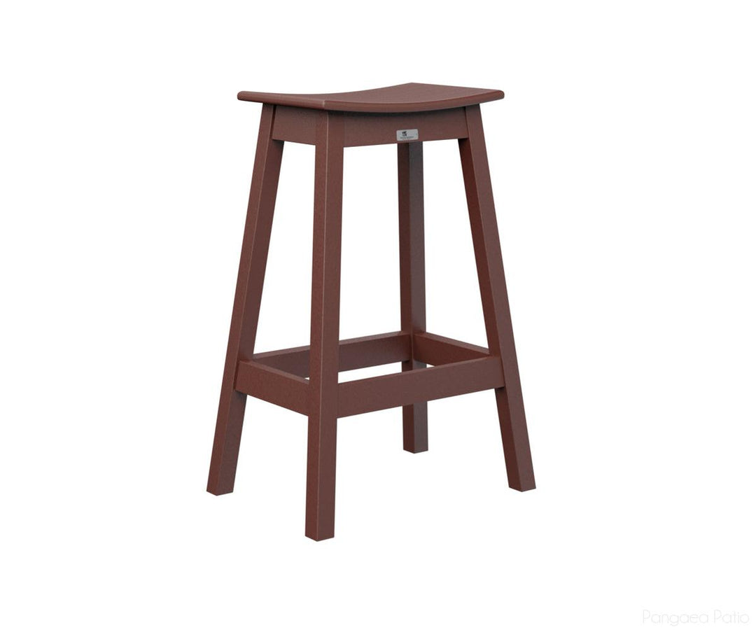 BGSDBS2131BR-Berlin Gardens-Saddle Bar Stool-Burgundy BG-Pangaea Patio