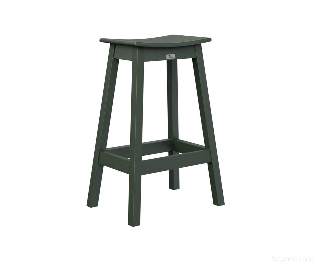 BGSDBS2131G-Berlin Gardens-Saddle Bar Stool-Green BG-Pangaea Patio