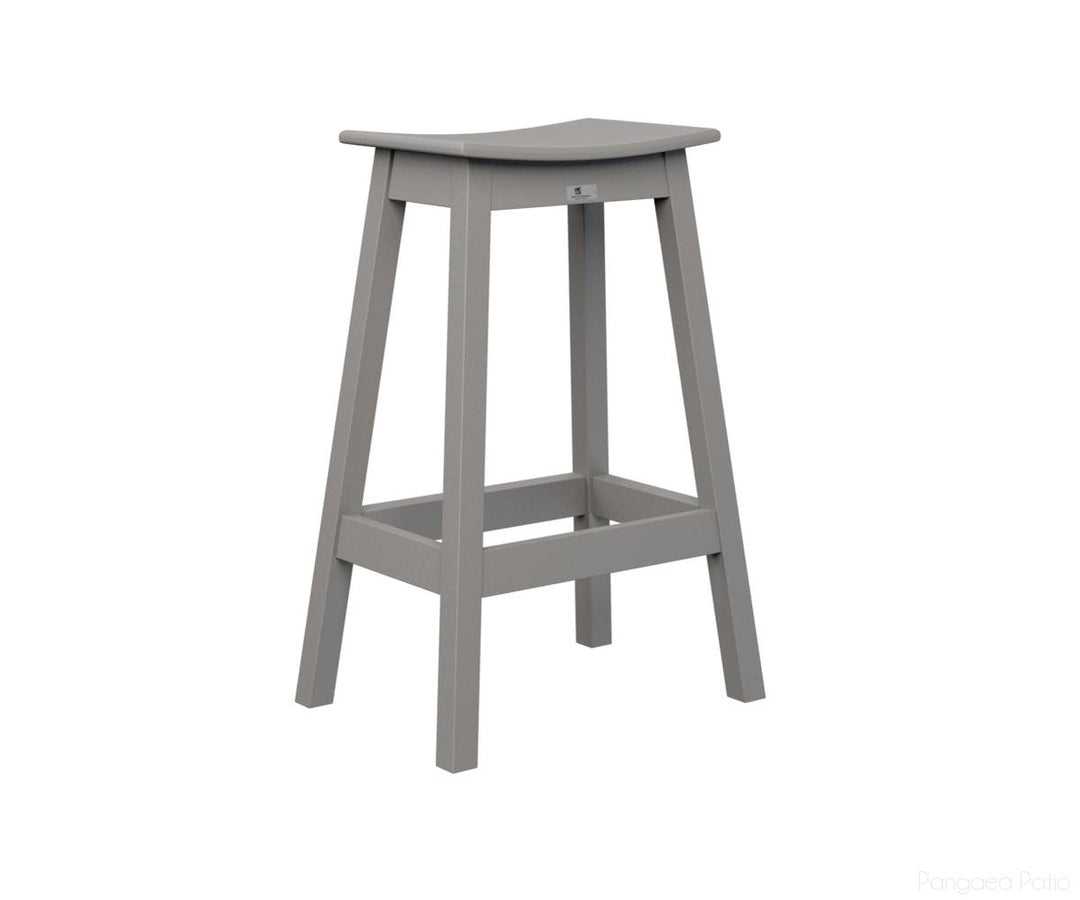BGSDBS2131LG-Berlin Gardens-Saddle Bar Stool-Light Gray BG-Pangaea Patio