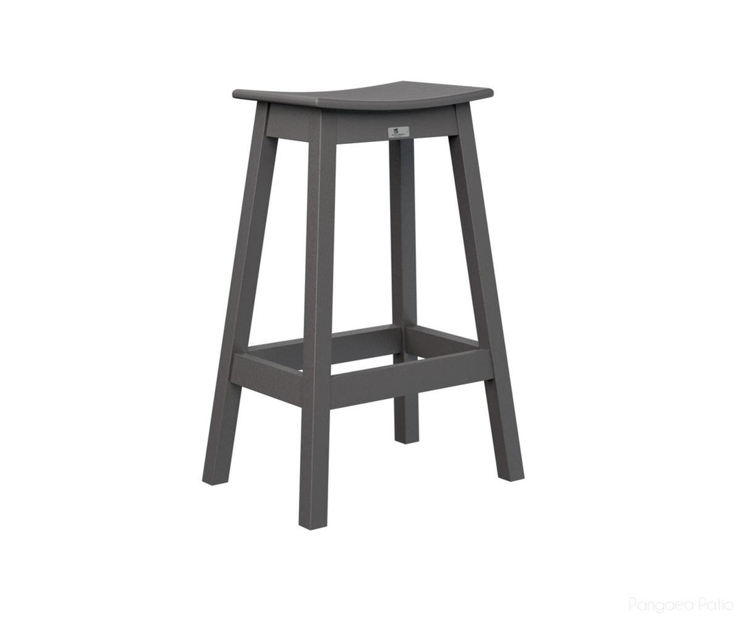 BGSDBS2131SG-Berlin Gardens-Saddle Bar Stool-Smoke Gray BG-Pangaea Patio