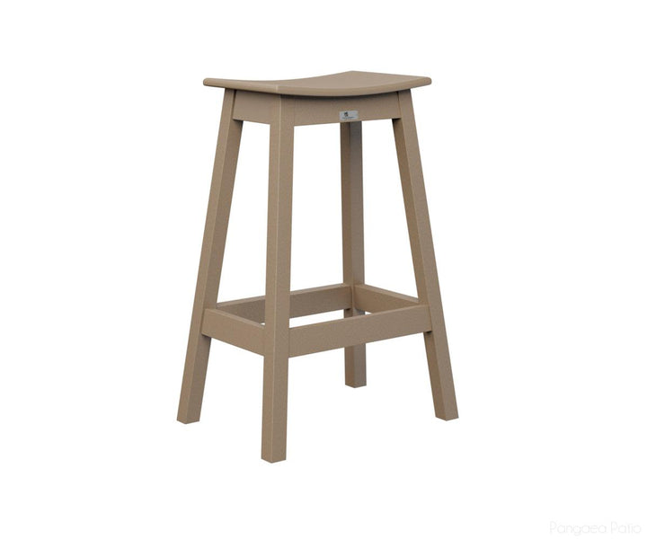 BGSDBS2131WW-Berlin Gardens-Saddle Bar Stool-Weatherwood BG-Pangaea Patio