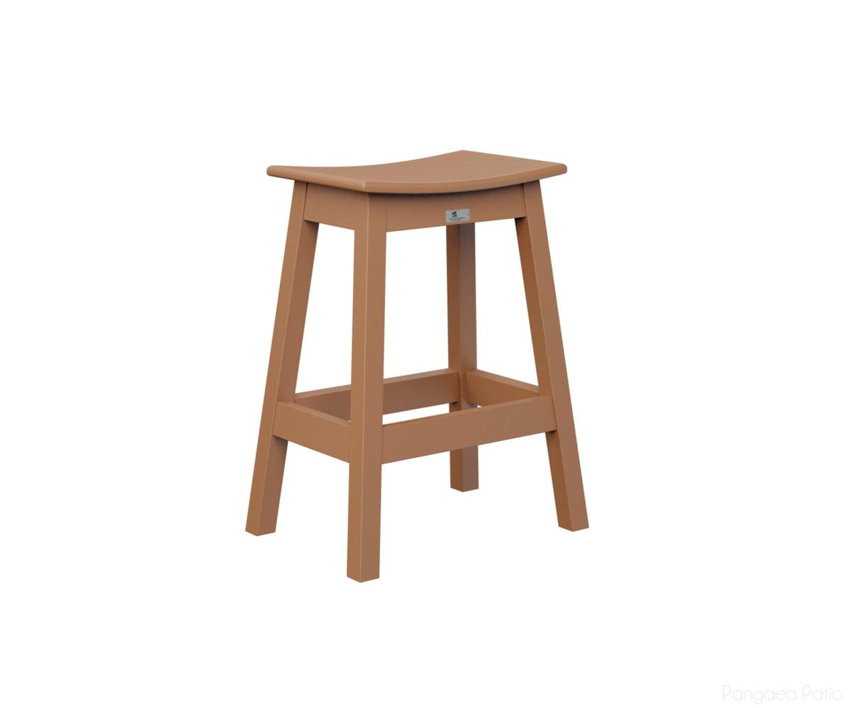 BGSDCS2026C-Berlin Gardens-Saddle Counter Stool-Cedar BG-Pangaea Patio