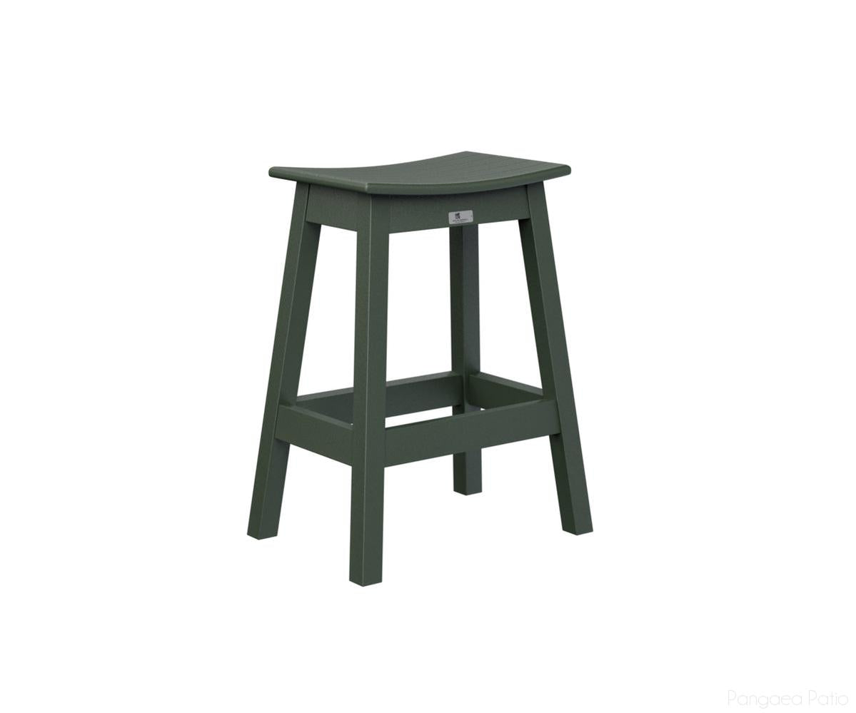 BGSDCS2026G-Berlin Gardens-Saddle Counter Stool-Green BG-Pangaea Patio