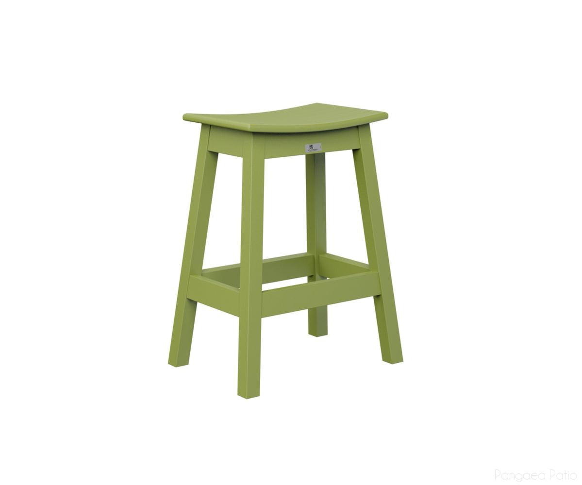 BGSDCS2026KG-Berlin Gardens-Saddle Counter Stool-Kiwi Green BG-Pangaea Patio