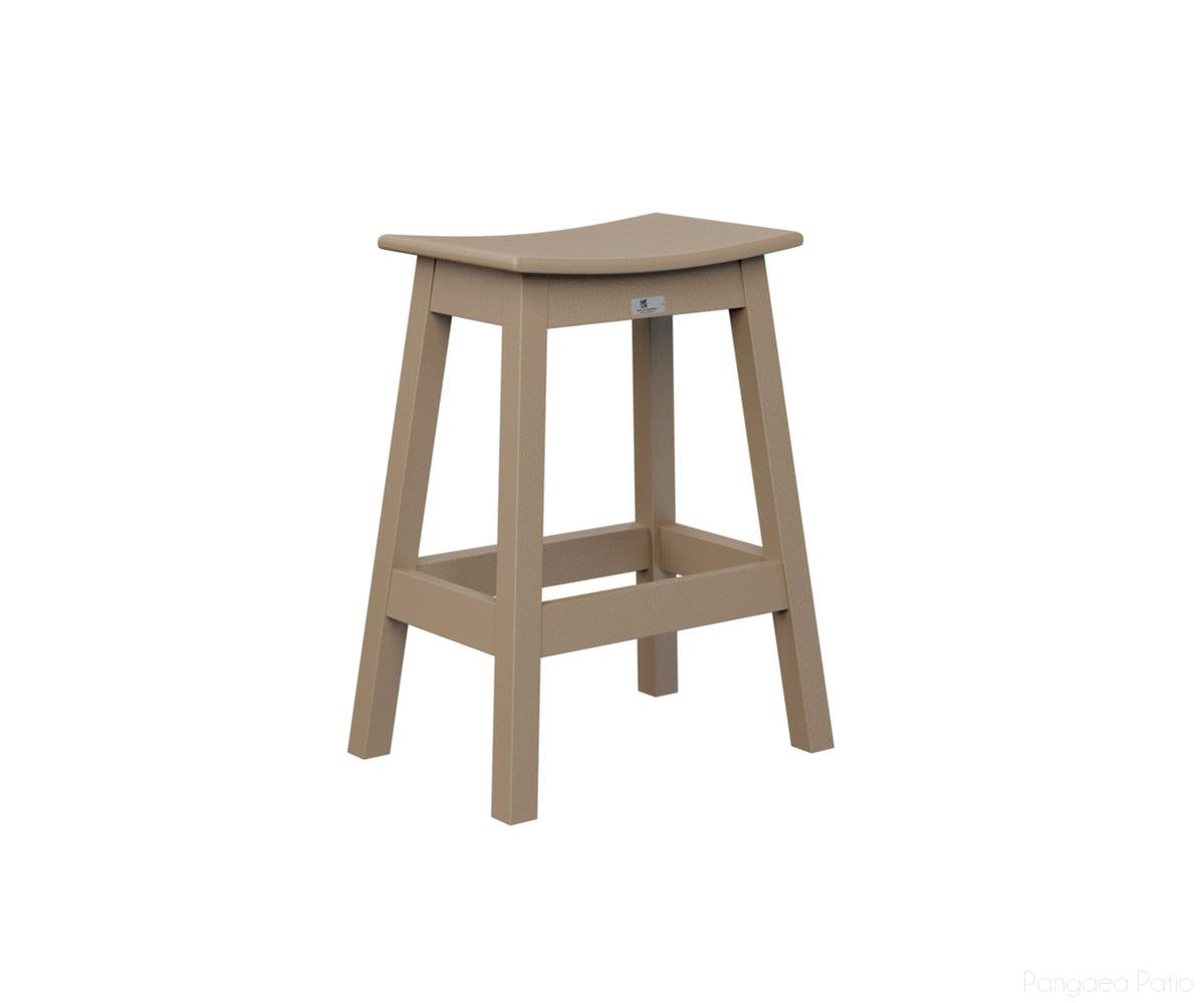 BGSDCS2026WW-Berlin Gardens-Saddle Counter Stool-Weatherwood BG-Pangaea Patio