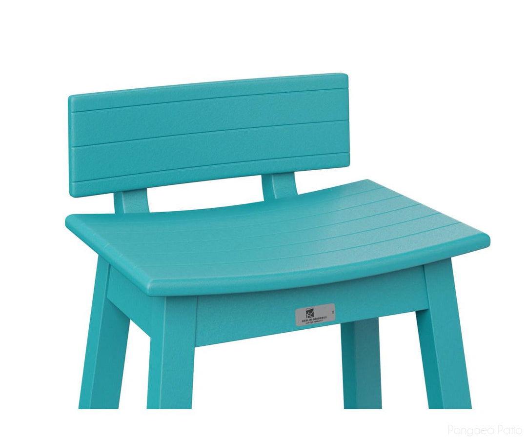 BGSSBK510AB-Berlin Gardens-Saddle Stool Back Kit-Aruba Blue BG-Pangaea Patio