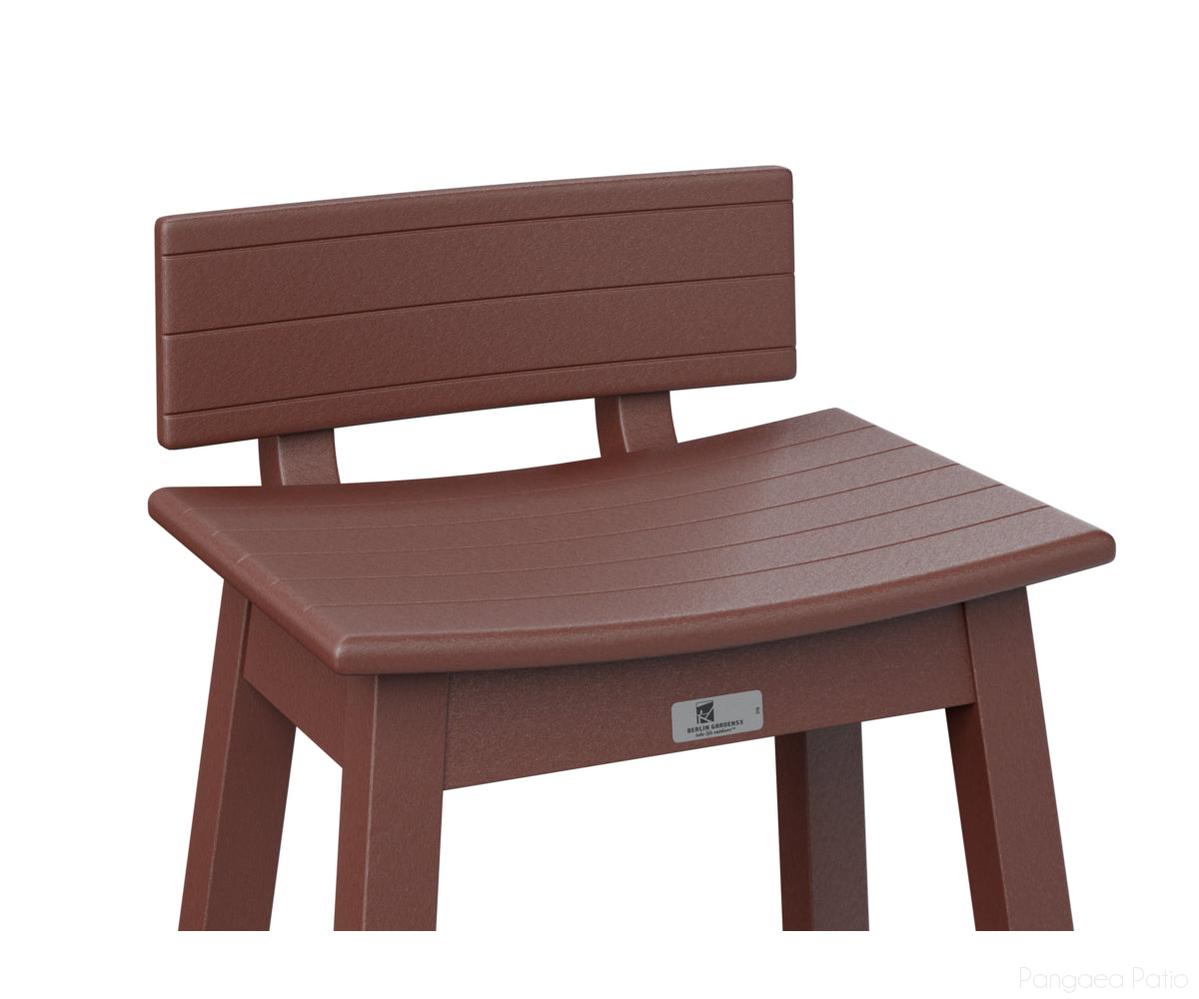 BGSSBK510BR-Berlin Gardens-Saddle Stool Back Kit-Burgundy BG-Pangaea Patio