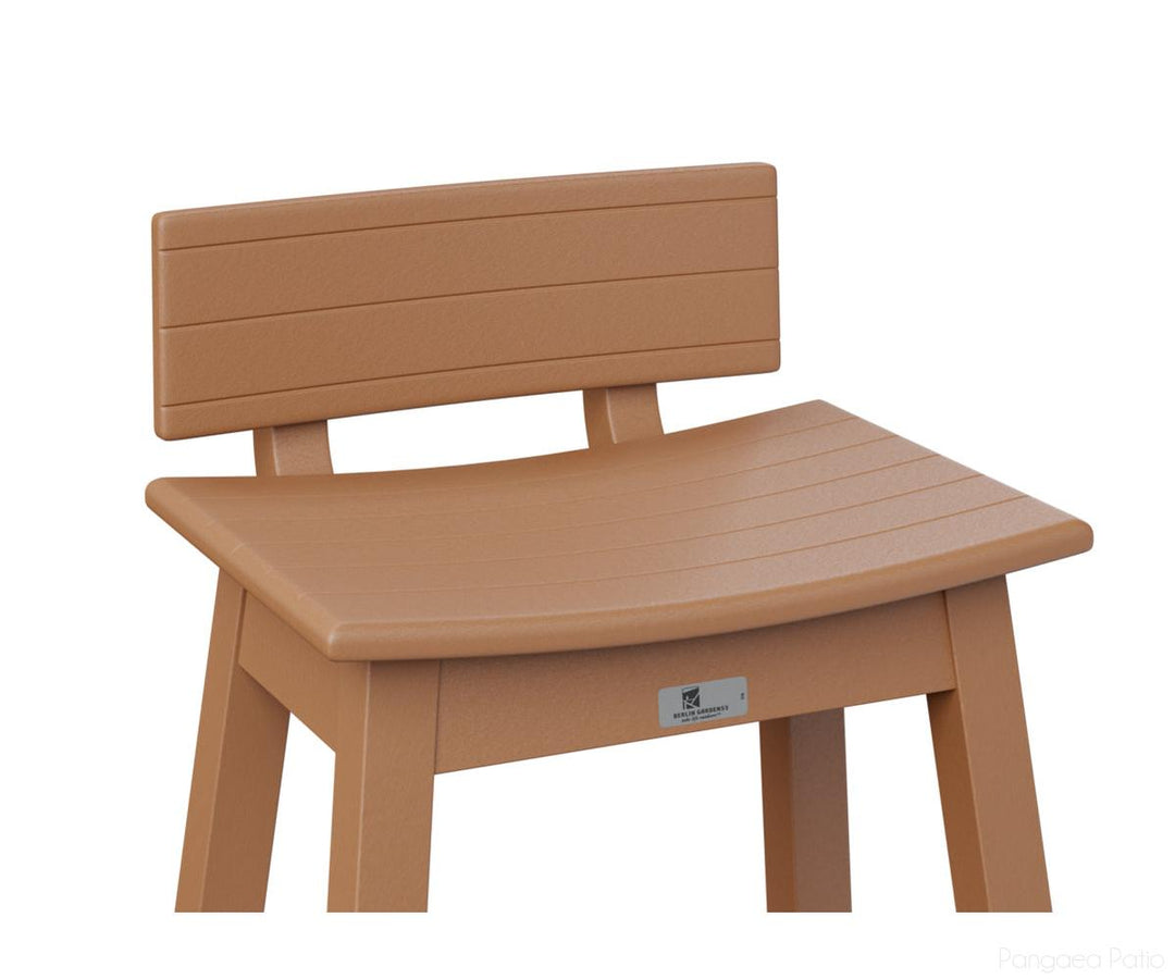 BGSSBK510C-Berlin Gardens-Saddle Stool Back Kit-Cedar BG-Pangaea Patio