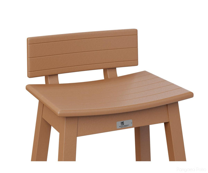 BGSSBK510C-Berlin Gardens-Saddle Stool Back Kit-Cedar BG-Pangaea Patio