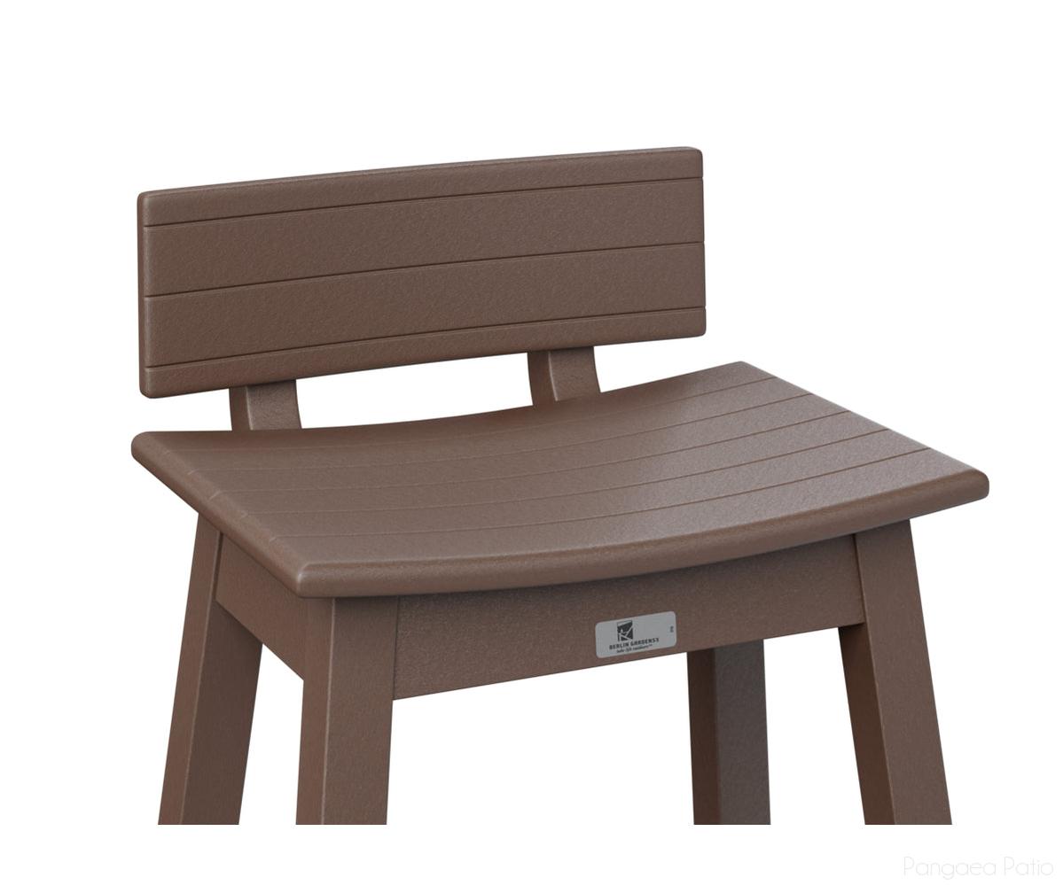 BGSSBK510CB-Berlin Gardens-Saddle Stool Back Kit-Chocolate Brown BG-Pangaea Patio