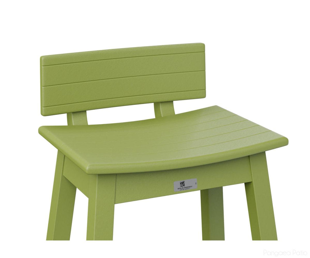 BGSSBK510KG-Berlin Gardens-Saddle Stool Back Kit-Kiwi Green BG-Pangaea Patio
