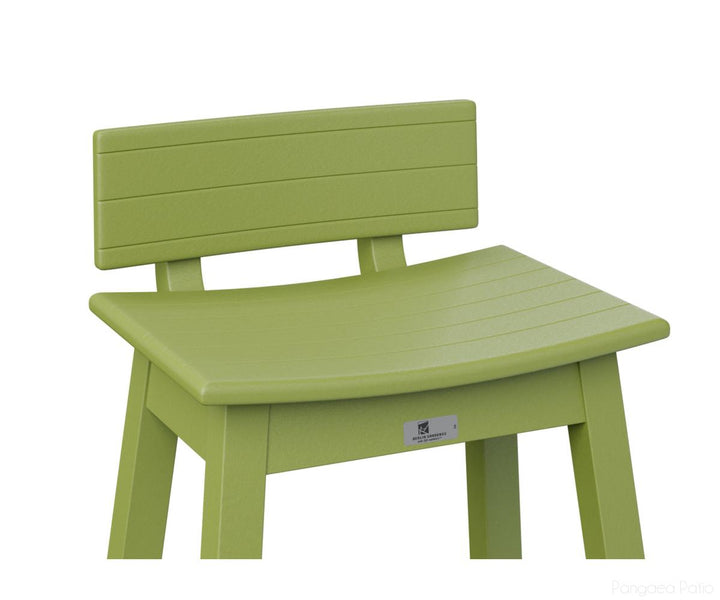 BGSSBK510KG-Berlin Gardens-Saddle Stool Back Kit-Kiwi Green BG-Pangaea Patio
