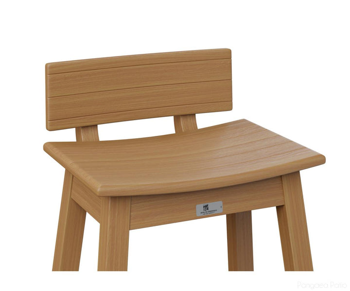 BGSSBK510NT-Berlin Gardens-Saddle Stool Back Kit-Natural Teak BG-Pangaea Patio