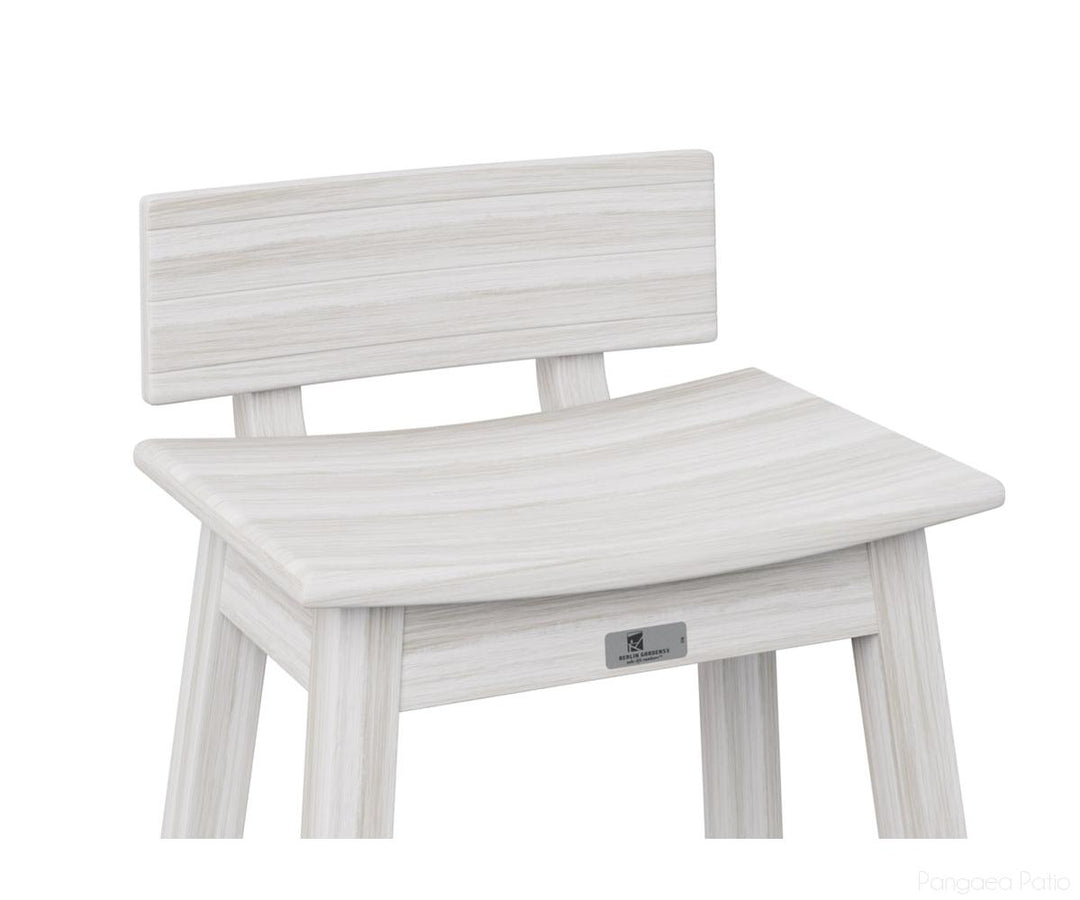 BGSSBK510SS-Berlin Gardens-Saddle Stool Back Kit-Seashell BG-Pangaea Patio