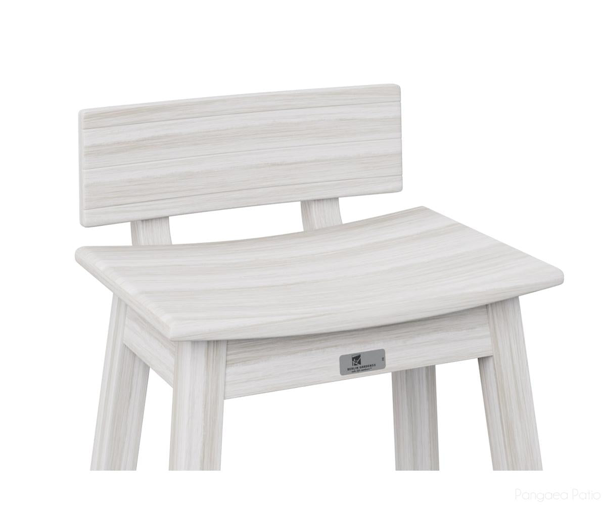 BGSSBK510SS-Berlin Gardens-Saddle Stool Back Kit-Seashell BG-Pangaea Patio