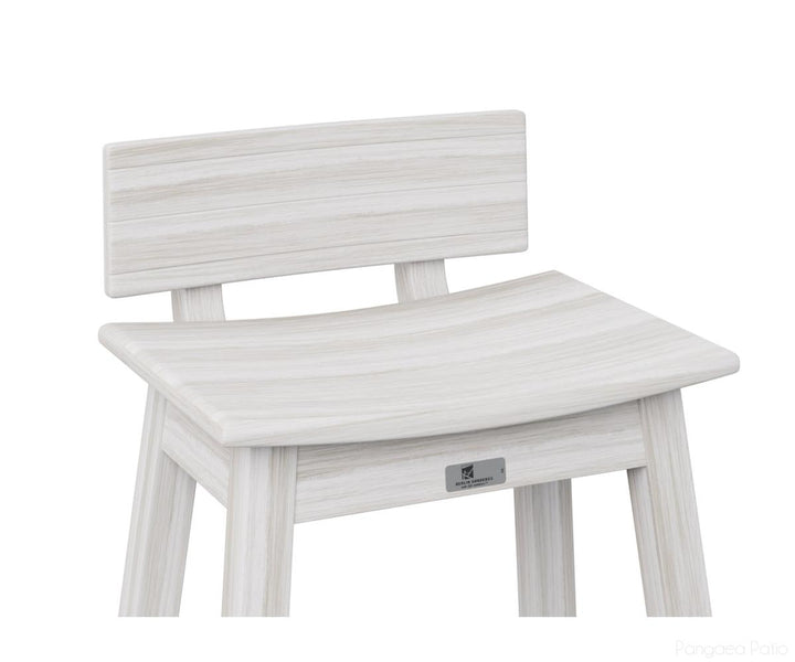 BGSSBK510SS-Berlin Gardens-Saddle Stool Back Kit-Seashell BG-Pangaea Patio