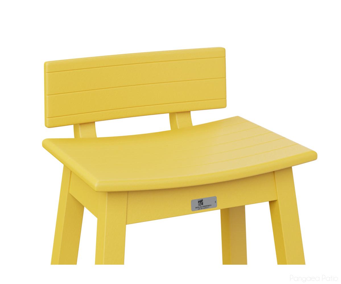 BGSSBK510SY-Berlin Gardens-Saddle Stool Back Kit-Sunburst Yellow BG-Pangaea Patio