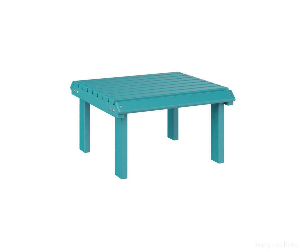BGPVSF2100AB-Berlin Gardens-Stationary Footstool-Aruba Blue BG-Pangaea Patio