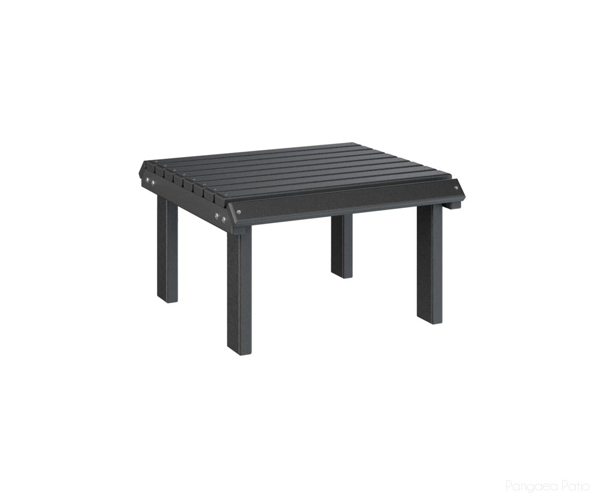 BGPVSF2100B-Berlin Gardens-Stationary Footstool-Black BG-Pangaea Patio