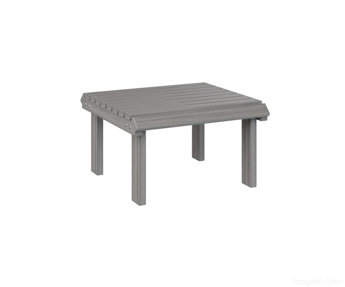 BGPVSF2100DG-Berlin Gardens-Stationary Footstool-Driftwood Gray BG-Pangaea Patio