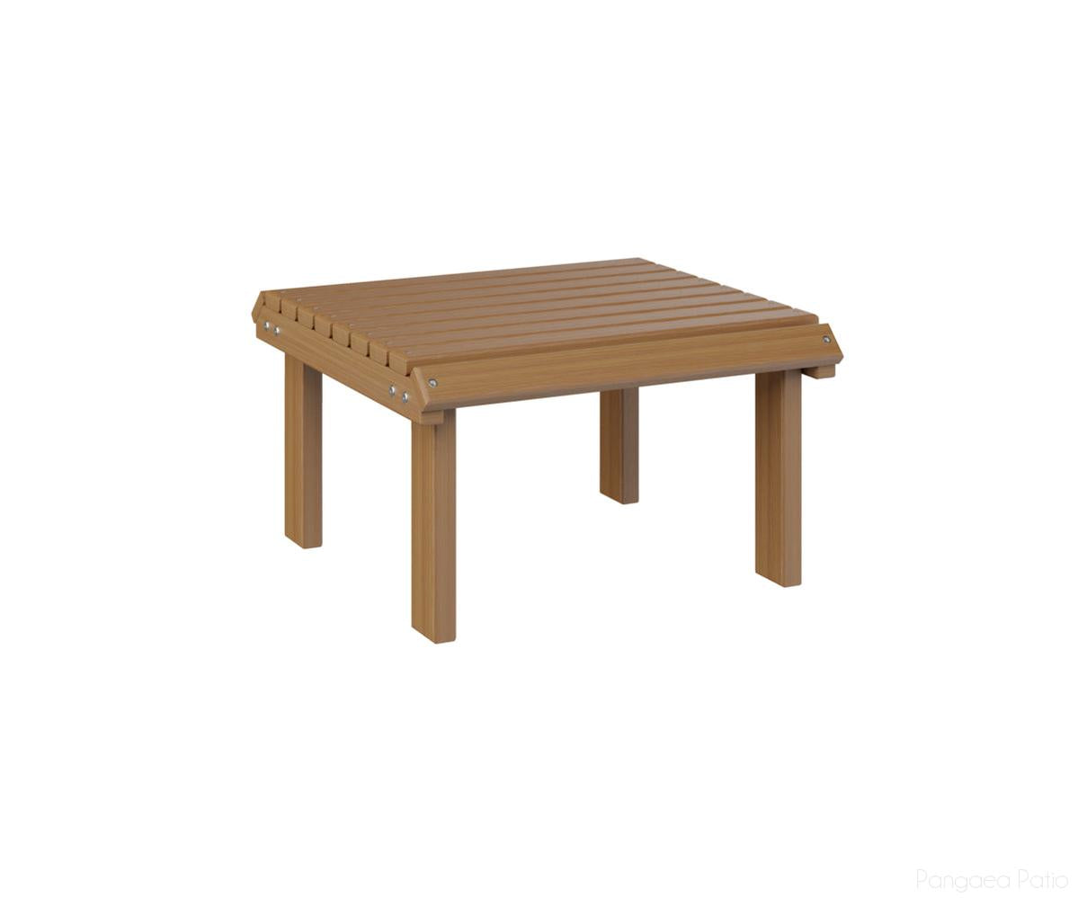 BGPVSF2100NT-Berlin Gardens-Stationary Footstool-Natural Teak BG-Pangaea Patio