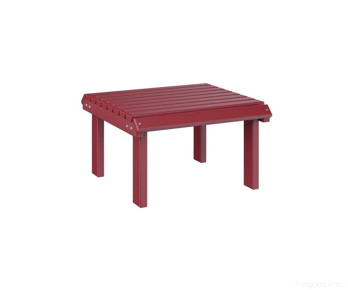 BGPVSF2100SR-Berlin Gardens-Stationary Footstool-Scarlet Red BG-Pangaea Patio