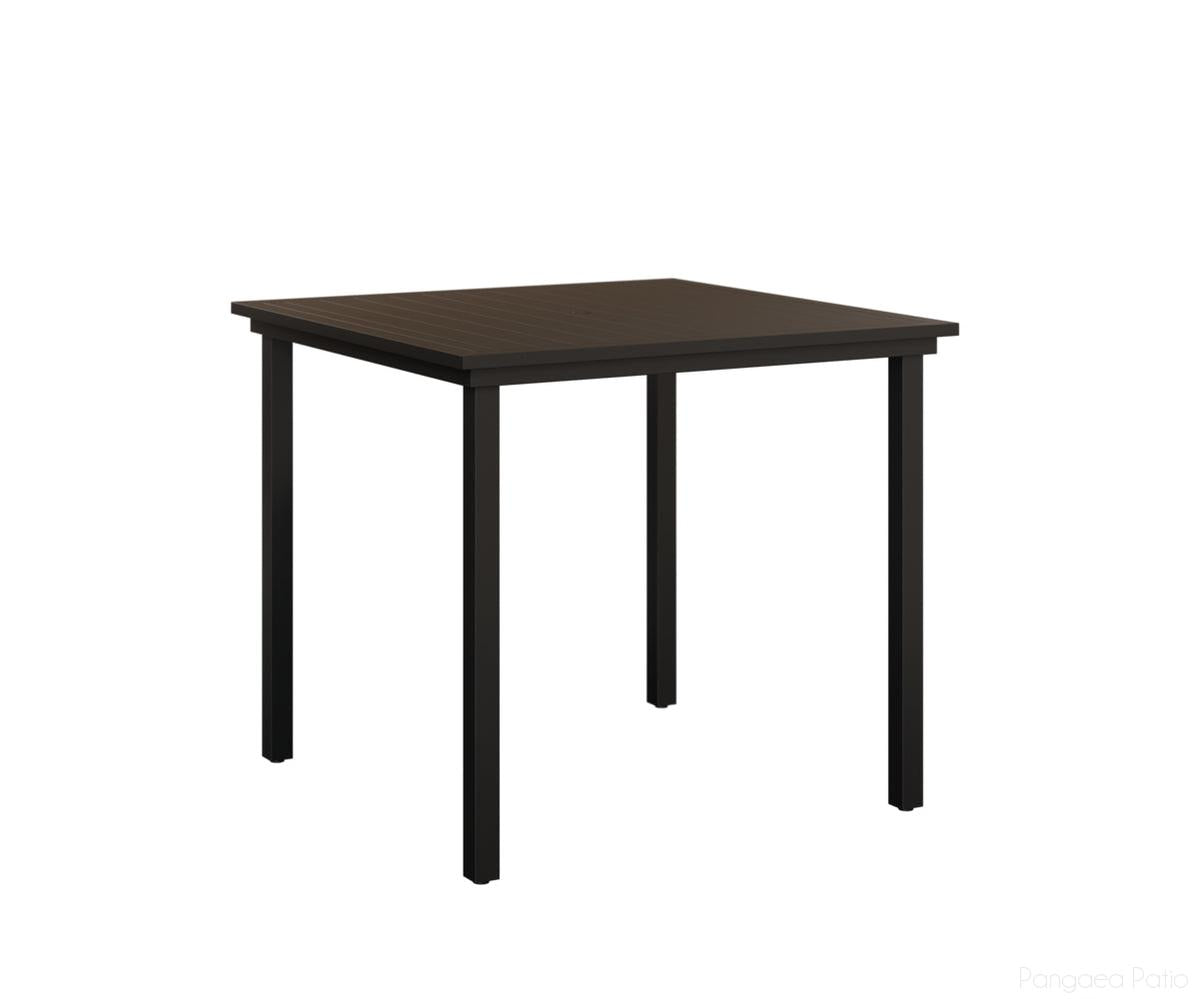BGVAST0044BMB-Berlin Gardens-Vida 44" Square Bar Table Aluminum Top-Black Aluminum BG-Pangaea Patio