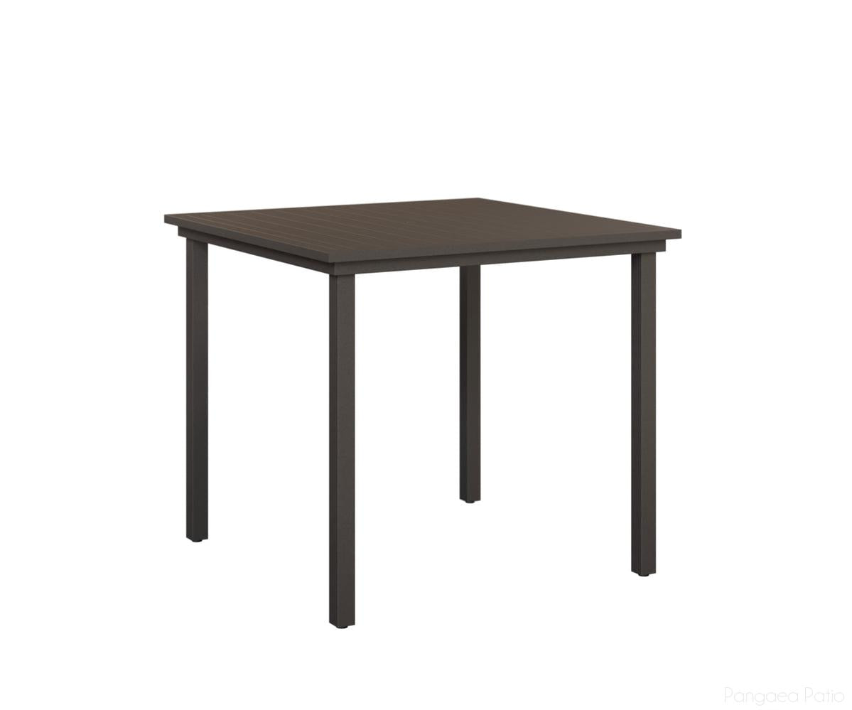 BGVAST0044BGT-Berlin Gardens-Vida 44" Square Bar Table Aluminum Top-Granite Speckle Aluminum BG-Pangaea Patio