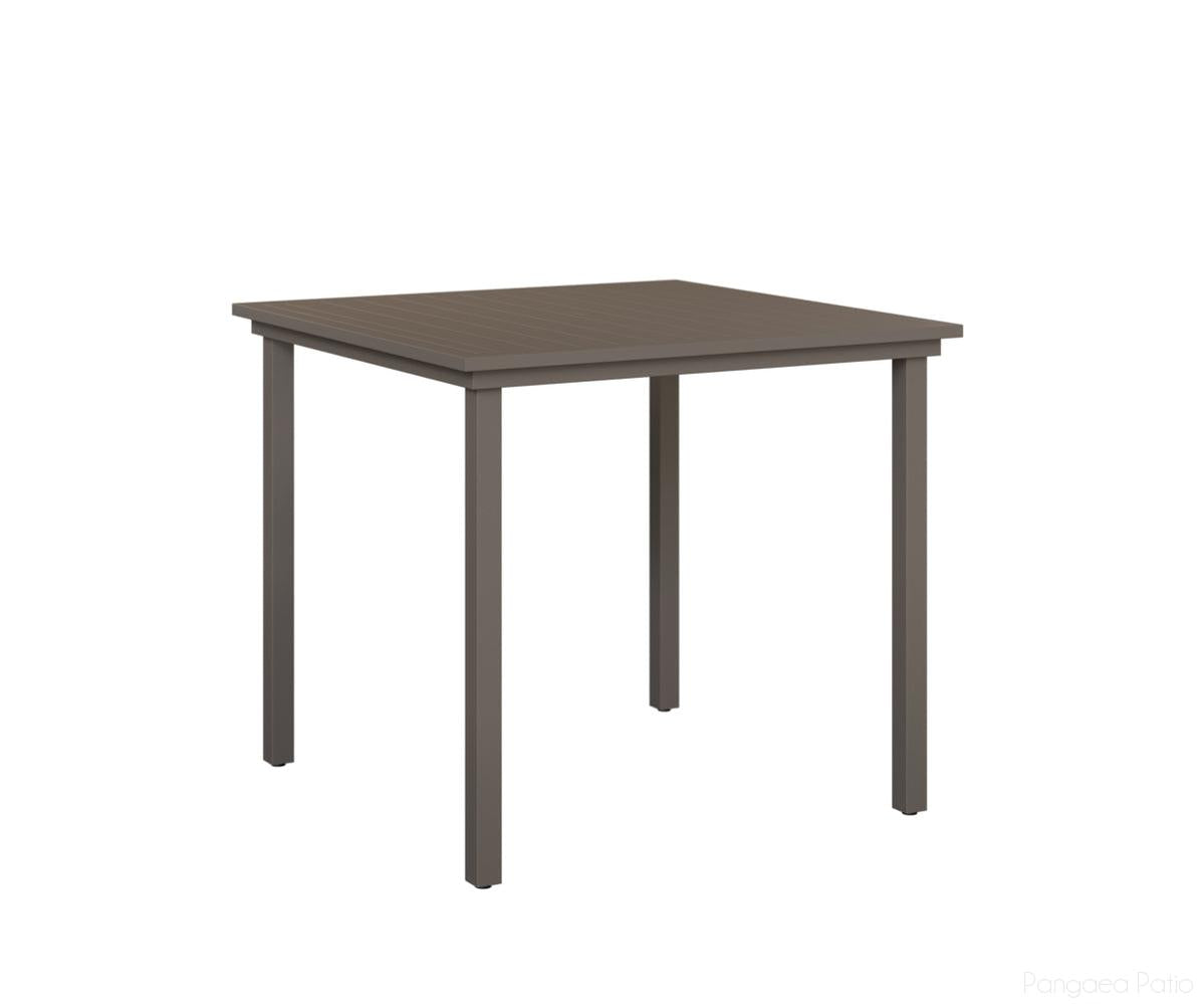 BGVAST0044BGR-Berlin Gardens-Vida 44" Square Bar Table Aluminum Top-Graphite Aluminum BG-Pangaea Patio