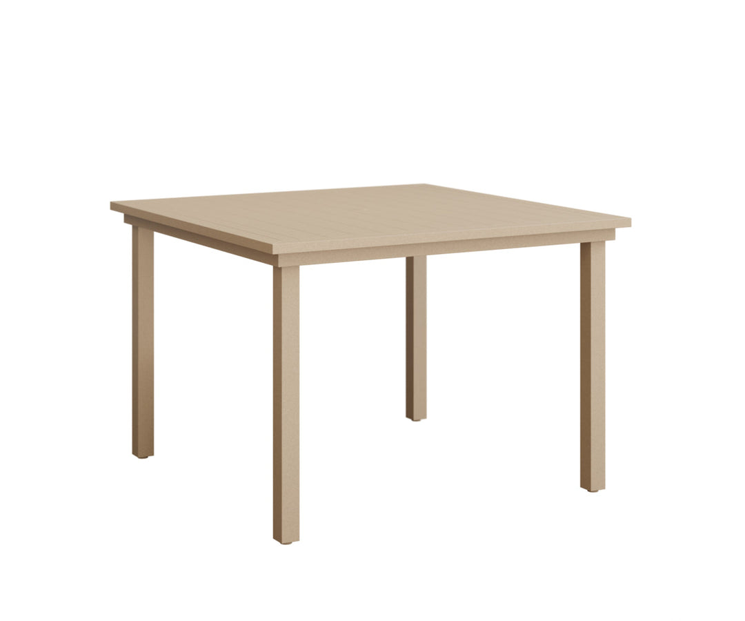 BGVAST0044DLM-Berlin Gardens-Vida 44″ Square Dining Table Aluminum Top-Pangaea Patio