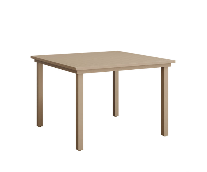 BGVAST0044DSA-Berlin Gardens-Vida 44″ Square Dining Table Aluminum Top-Pangaea Patio