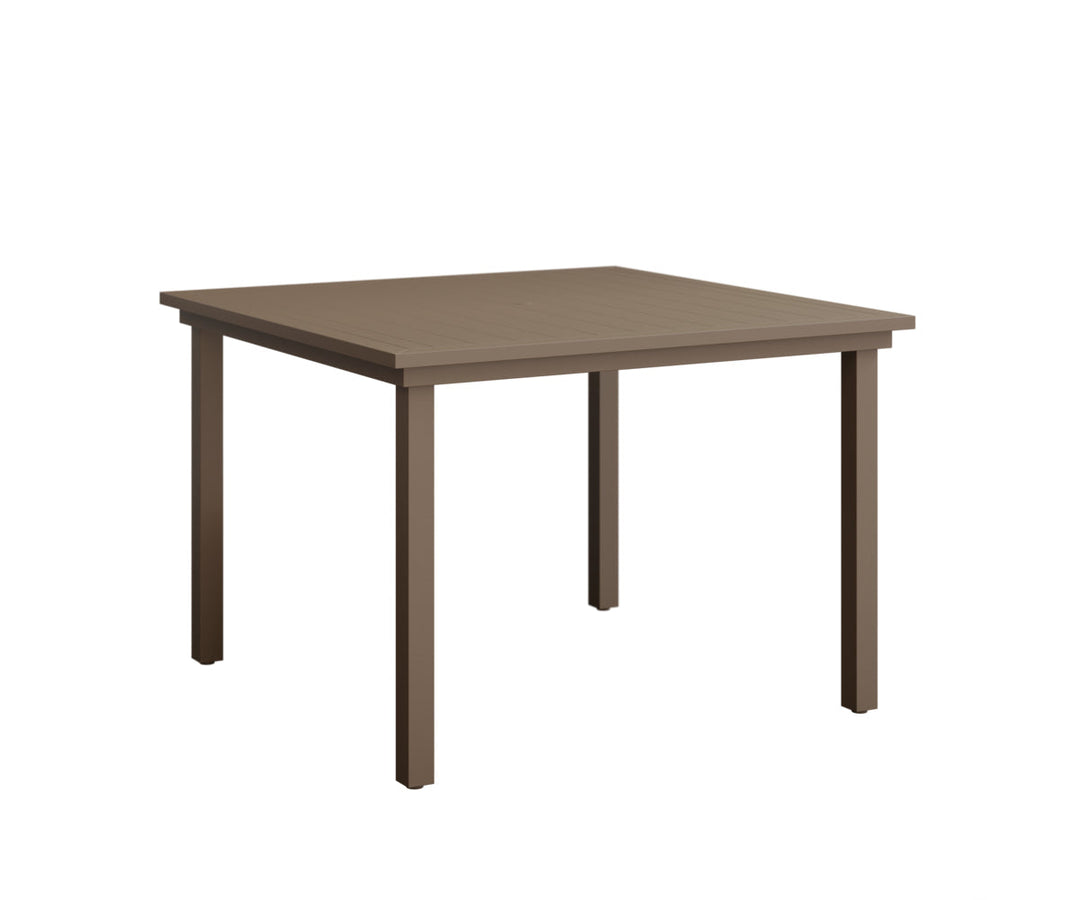 BGVAST0044DCL-Berlin Gardens-Vida 44″ Square Dining Table Aluminum Top-Pangaea Patio